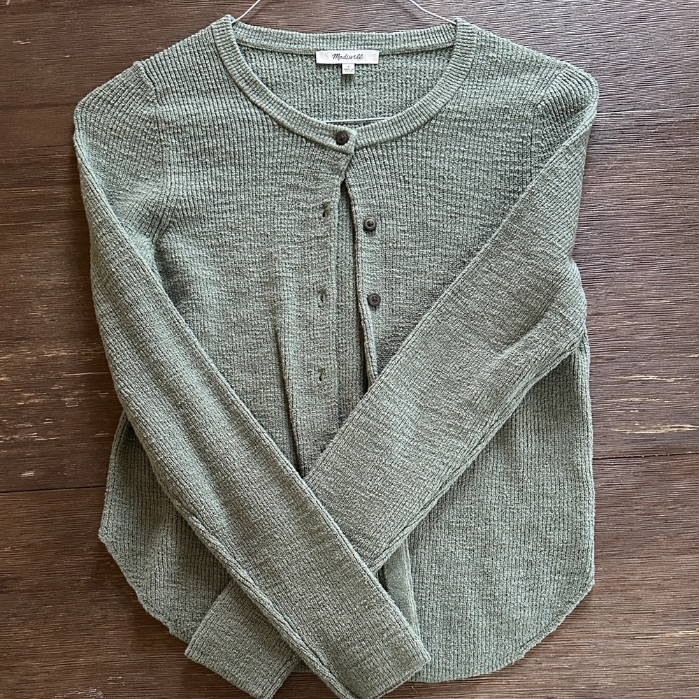 Madewell Sage Knit Cardigan